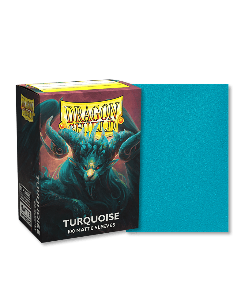 Dragon Shield 100 Count Sleeves Standard Matte Turquoise - Gamescape