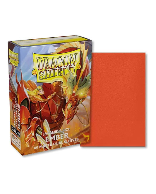 Dragon Shield 60 Count Sleeves Japanese Matte Dual Ember - Gamescape