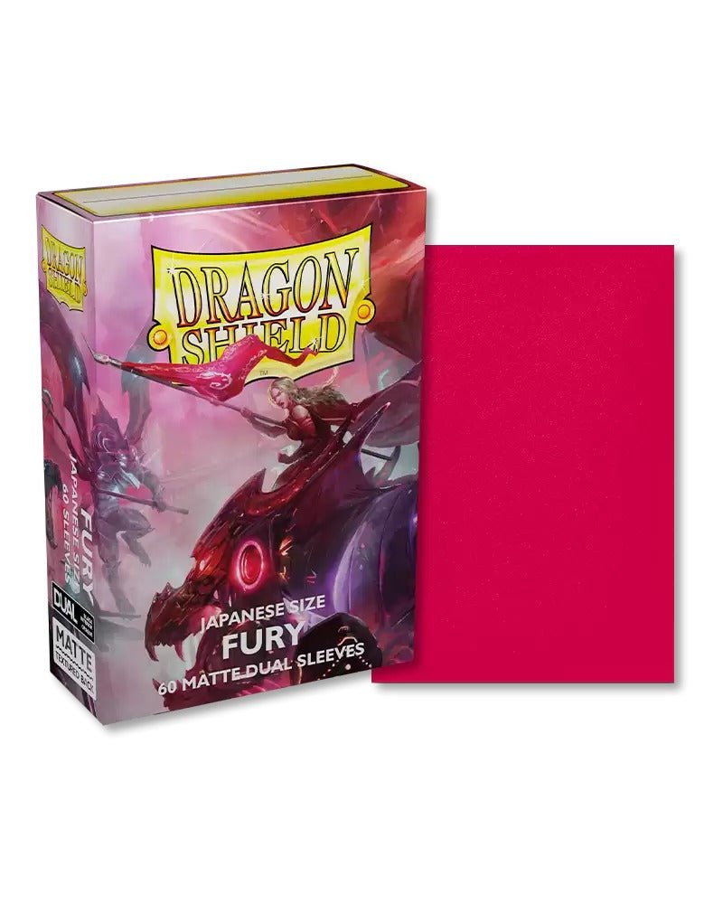 Dragon Shield 60 Count Sleeves Japanese Matte Dual Fury - Gamescape