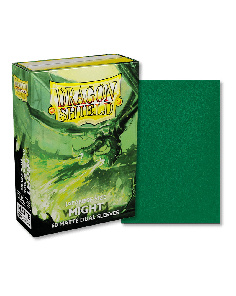 Dragon Shield 60 Count Sleeves Japanese Matte Dual Might - Gamescape