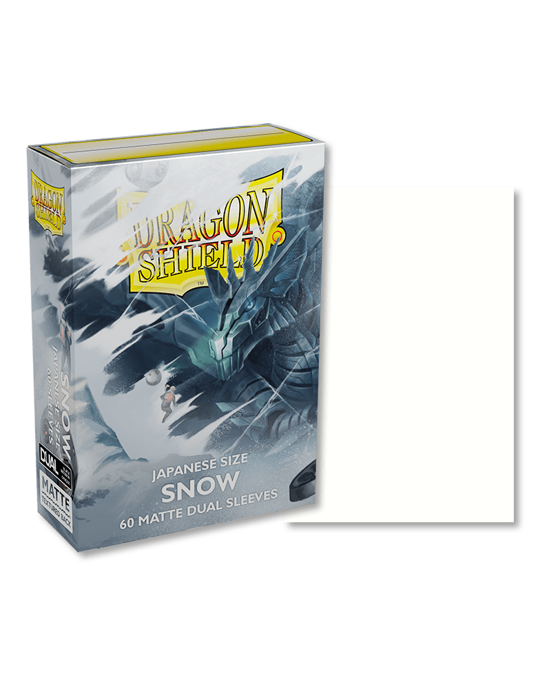 Dragon Shield 60 Count Sleeves Japanese Matte Dual Snow - Gamescape