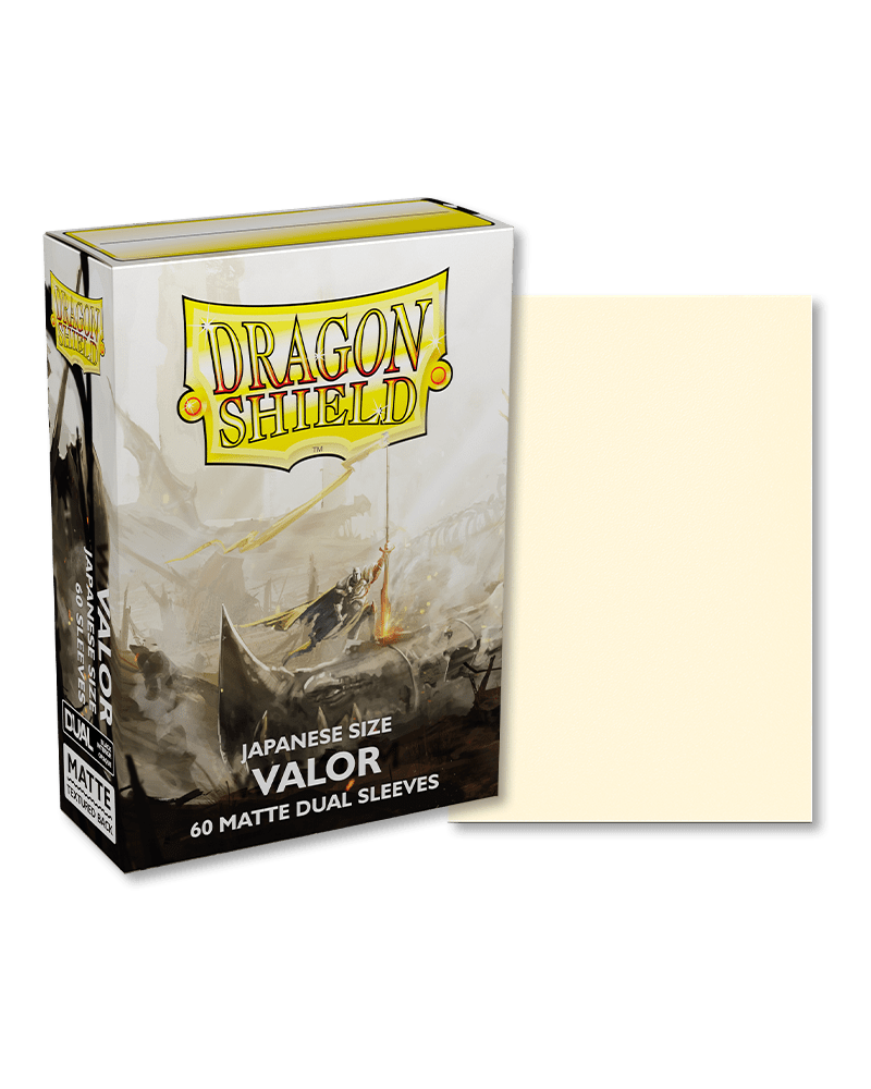 Dragon Shield 60 Count Sleeves Japanese Matte Dual Valor - Gamescape