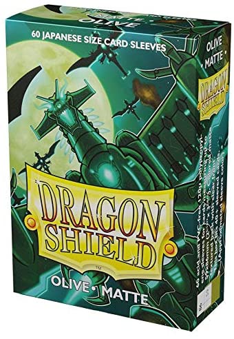 Dragon Shield 60 Count Sleeves Japanese Matte Olive - Gamescape