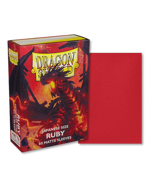 Dragon Shield 60 Count Sleeves Japanese Matte Ruby - Gamescape