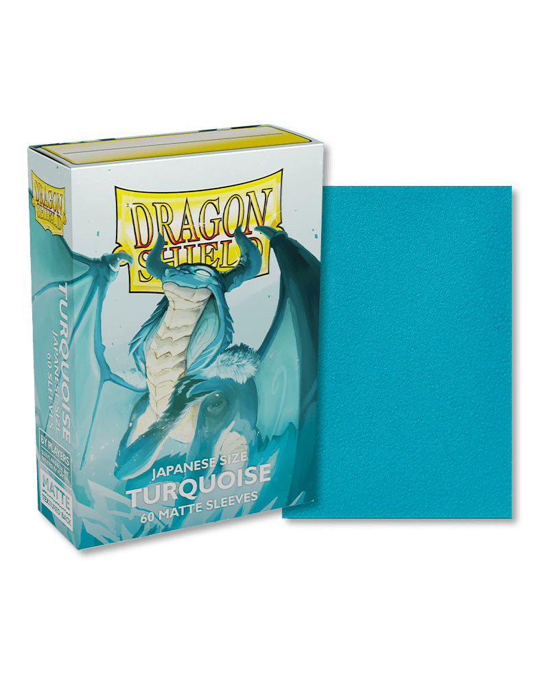Dragon Shield 60 Count Sleeves Japanese Matte Turquoise - Gamescape