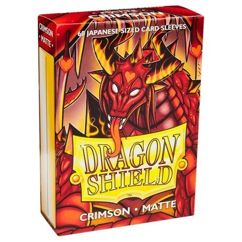 Dragon Shield 60 Count Sleeves Small Matte Crimson - Gamescape