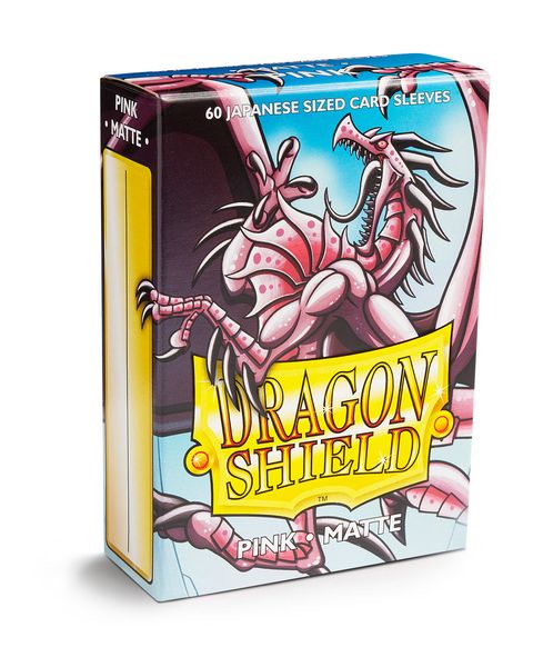 Dragon Shield 60 Count Sleeves Small Matte Pink - Gamescape