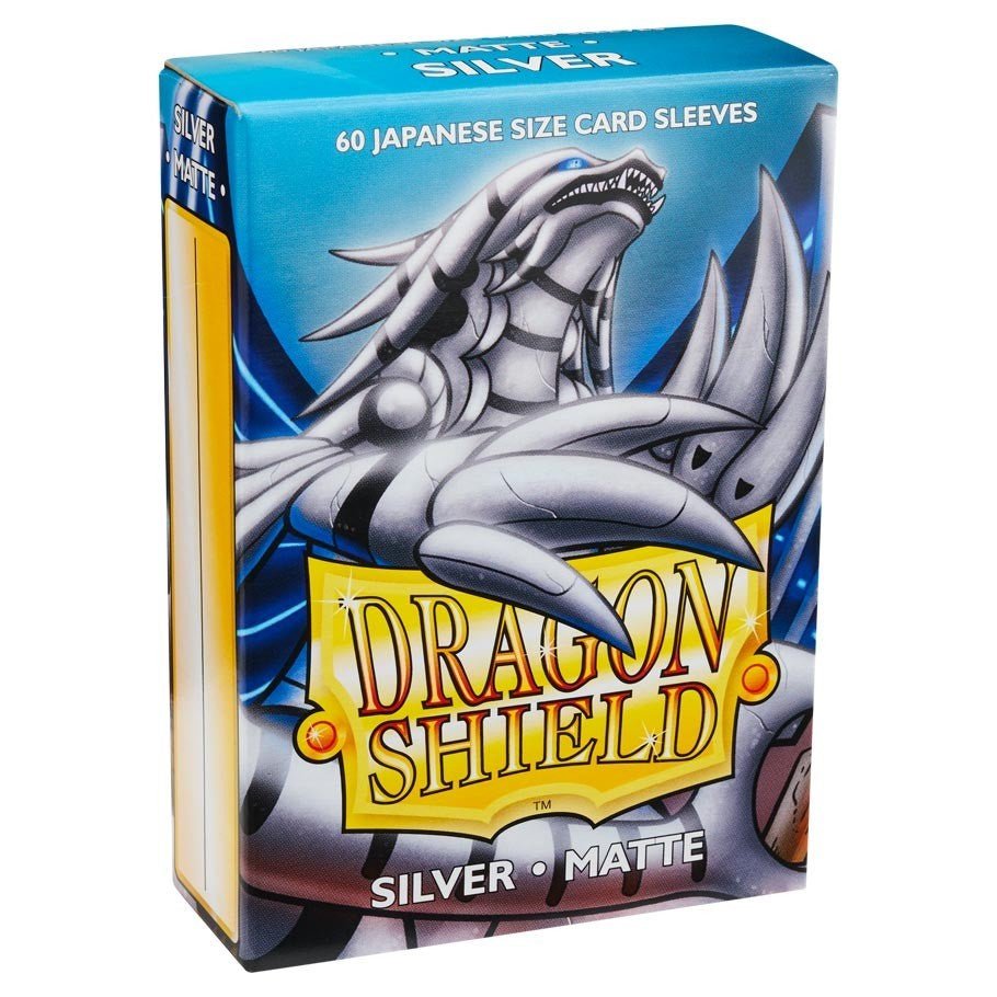 Dragon Shield 60 Count Sleeves Small Matte Silver - Gamescape