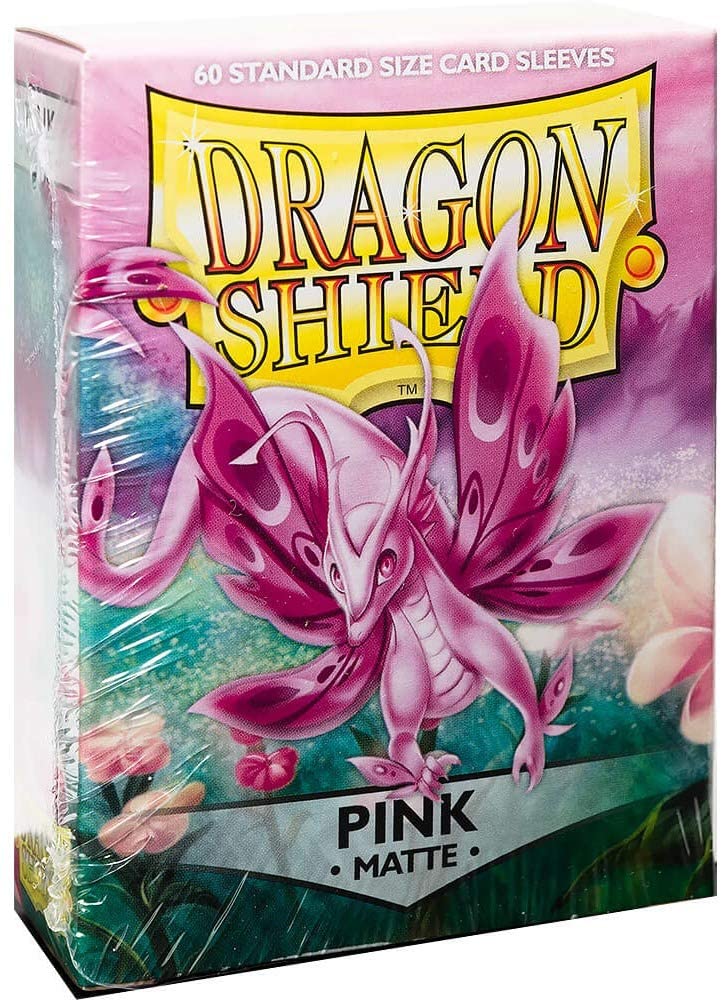 Dragon Shield 60 Count Sleeves Standard Matte Pink - Gamescape