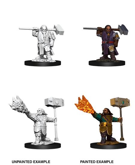 Dungeons & Dragons Nolzur's Marvelous Miniatures: Dwarf Male Cleric (Wave 11) - Gamescape