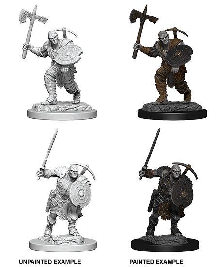 Dungeons & Dragons Nolzur's Marvelous Miniatures: Earth Genasi Male Fighter (Wave 4) - Gamescape