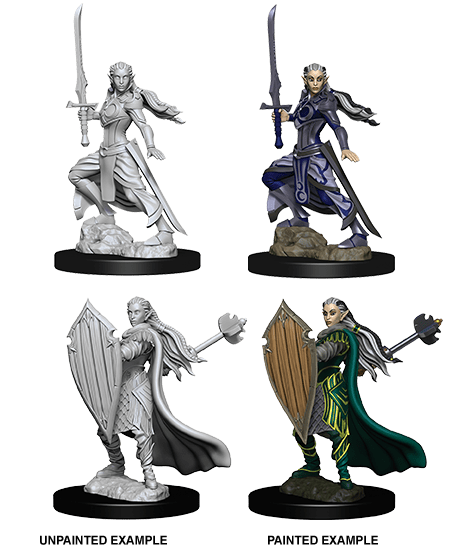 Dungeons & Dragons Nolzur's Marvelous Miniatures: Elf Female Paladin (Wave 9) - Gamescape