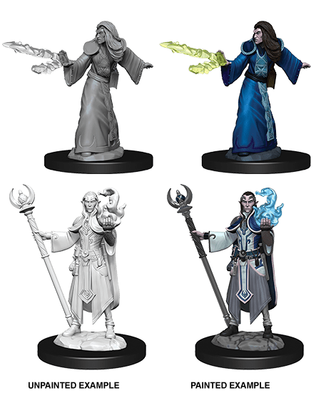 Dungeons & Dragons Nolzur's Marvelous Miniatures: Elf Male Wizard (Wave 9) - Gamescape