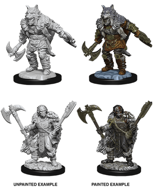 Dungeons & Dragons Nolzur's Marvelous Miniatures: Half-Orc Male Barbarian (Wave 9) - Gamescape