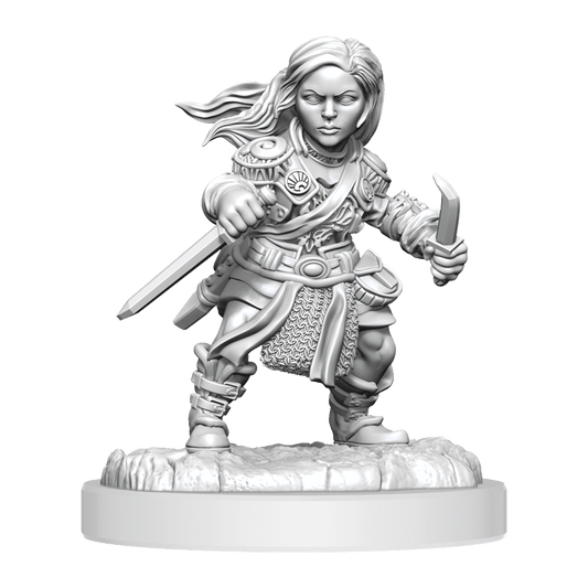 Dungeons & Dragons Nolzur's Marvelous Miniatures: Halfling Female Rogue (Wave 20) - Gamescape
