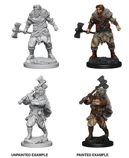 Dungeons & Dragons Nolzur's Marvelous Miniatures: Human Male Barbarian (Wave 1) - Gamescape