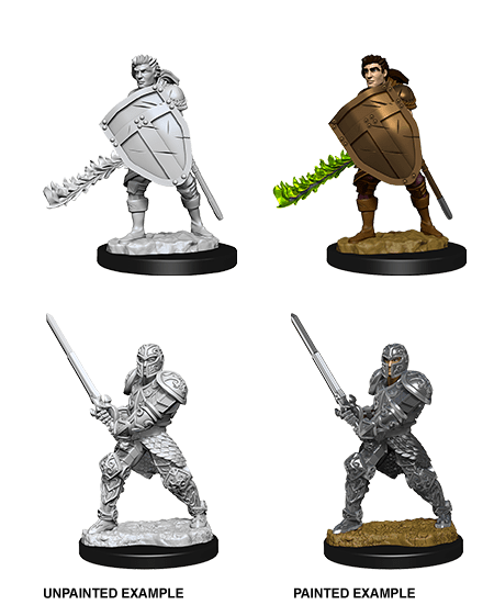 Dungeons & Dragons Nolzur's Marvelous Miniatures: Human Male Fighter (Wave 8) - Gamescape