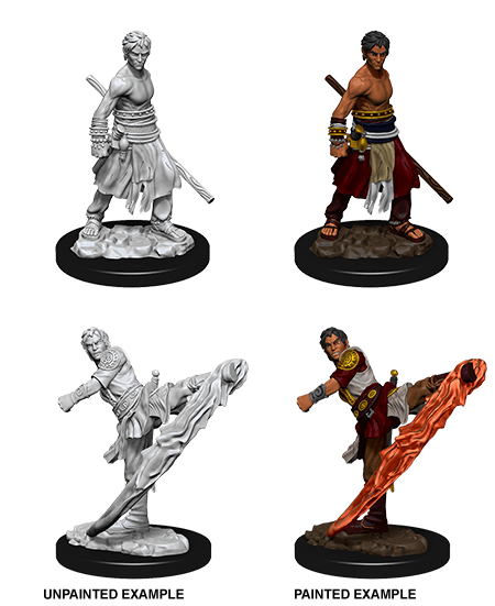 Dungeons & Dragons Nolzur's Marvelous Miniatures: Male Half-Elf Monk (Wave 10) - Gamescape