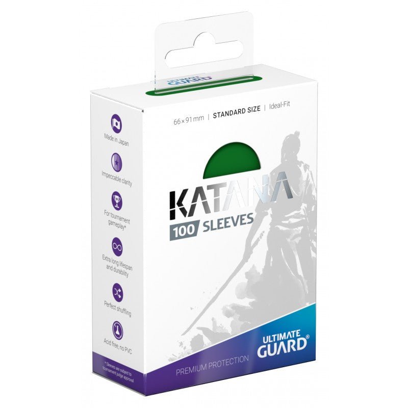 Katana 100 Count Sleeves Standard Green - Gamescape