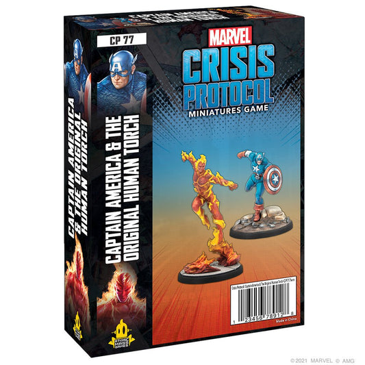 Marvel Crisis Protocol: Captain America & The Original Human Torch - Gamescape