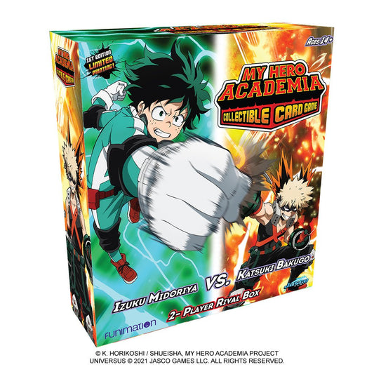 My Hero Academia CCG: Izuku Midoriya vs Katsuki Bakugo 2-Player Rival Box - Gamescape