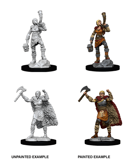 Nolzur's Marvelous Miniatures: Female Human Barbarian (Wave 12) - Gamescape