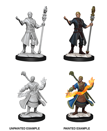 Nolzur's Marvelous Miniatures: Half-Elf Wizard Male (Wave 14) - Gamescape