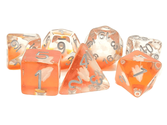 Old School Dice: 7 Die Set - Animal Kingdom - On Golden Swan - Gamescape