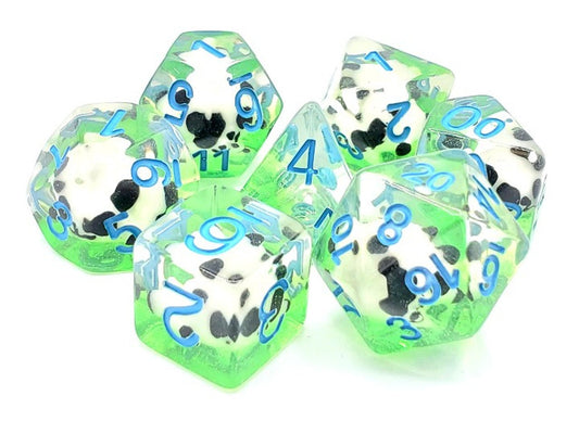 Old School Dice: 7 Die Set - Animal Kingdom - Panda Party - Gamescape