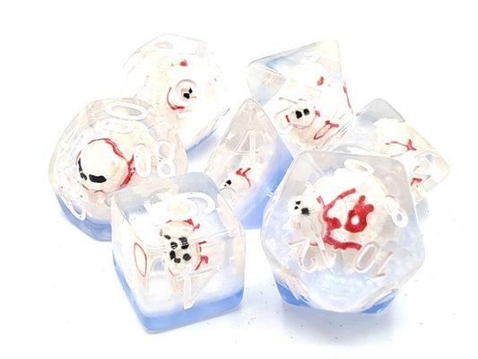 Old School Dice: 7 Die Set - Animal Kingdom - Polar Bear Dive - Gamescape