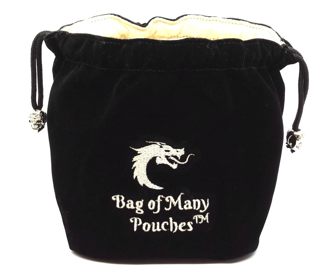 Old School Dice: Bag of Many Pouches - Black - Gamescape