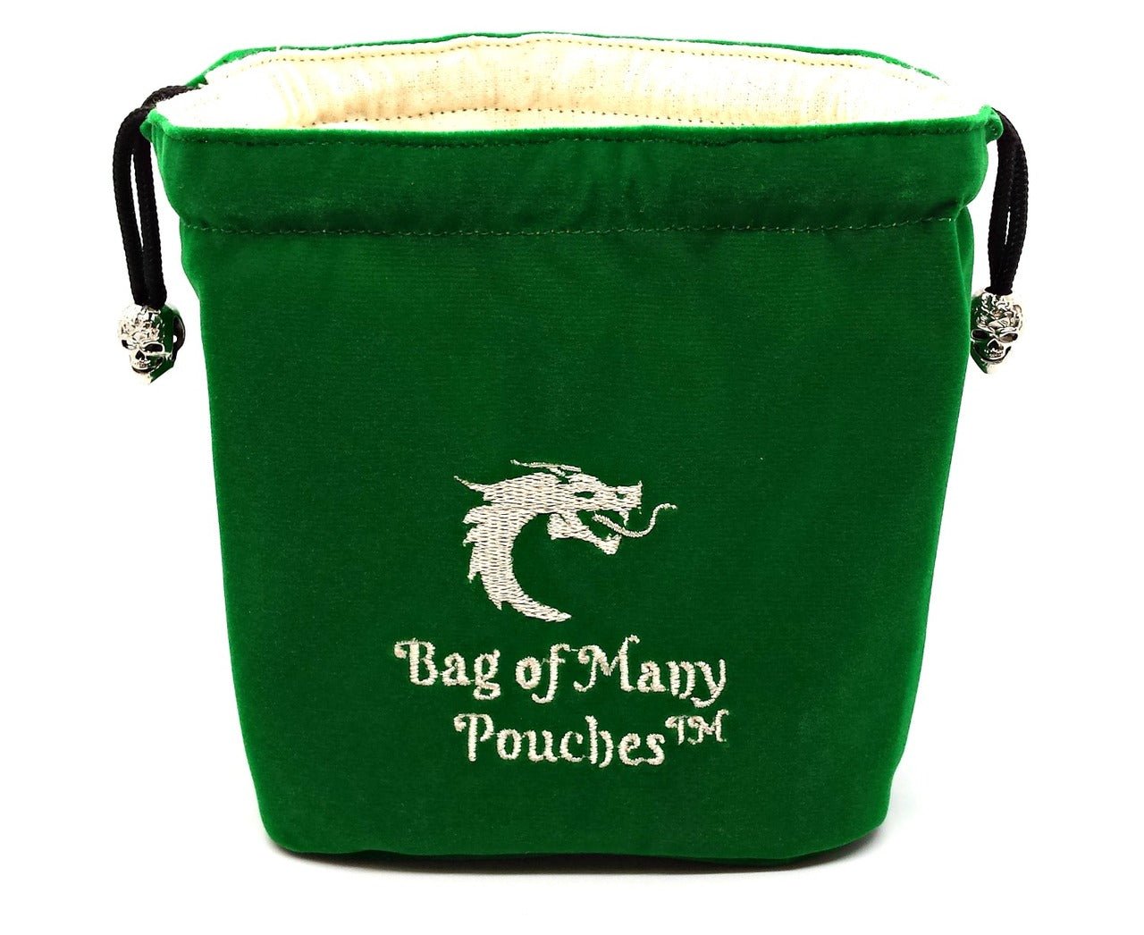 Old School Dice: Bag of Many Pouches - Green - Gamescape