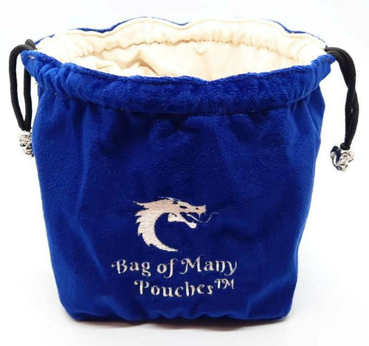 Old School Dice: Bag of Many Pouches - Royal Blue - Gamescape