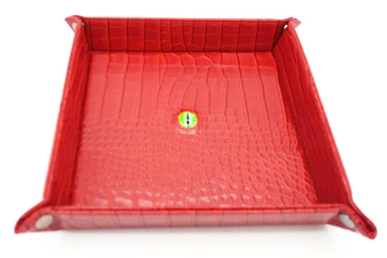 Old School Dice: Dragon Eye Dice Rolling Tray - Red - Gamescape