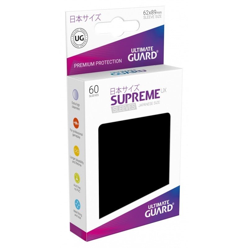 Supreme UX 60 Count Sleeves Small Matte Black - Gamescape