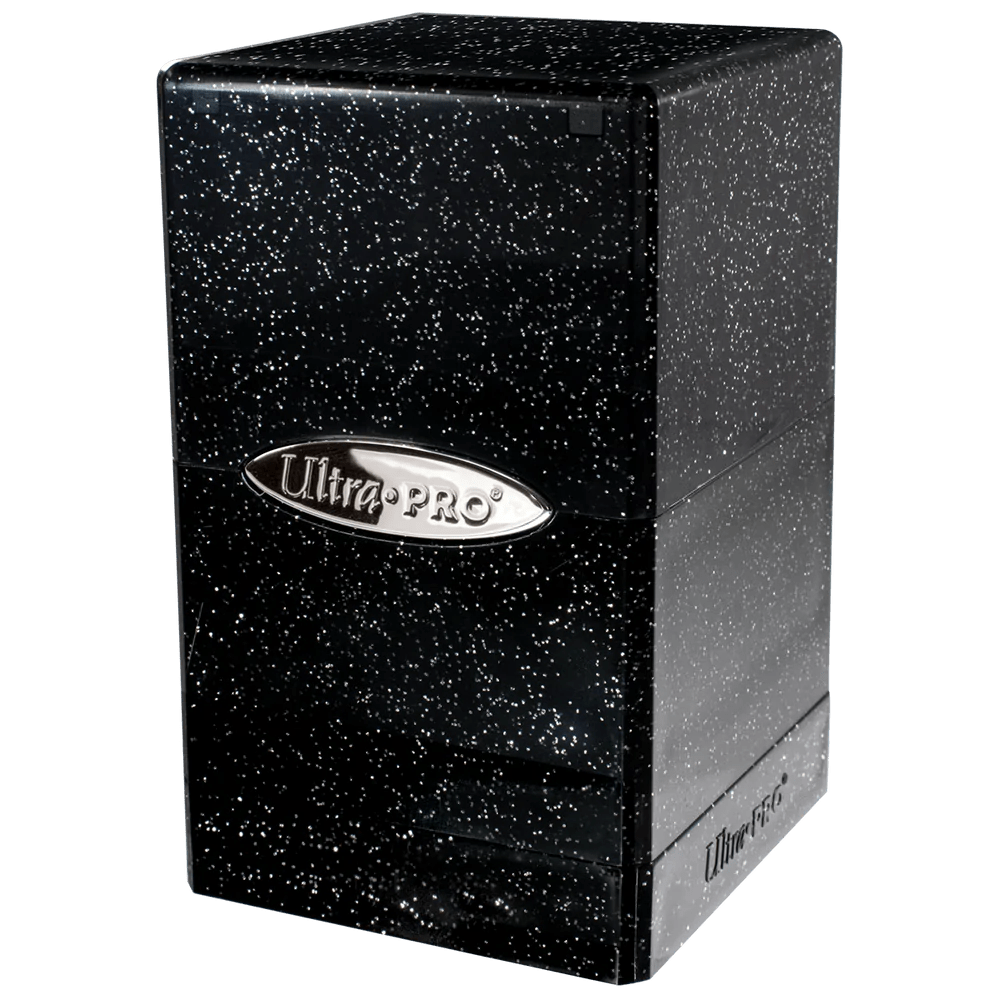 Ultra Pro Deck Box Satin Tower Glitter Black - Gamescape