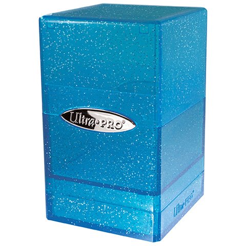 Ultra Pro Deck Box Satin Tower Glitter Blue - Gamescape