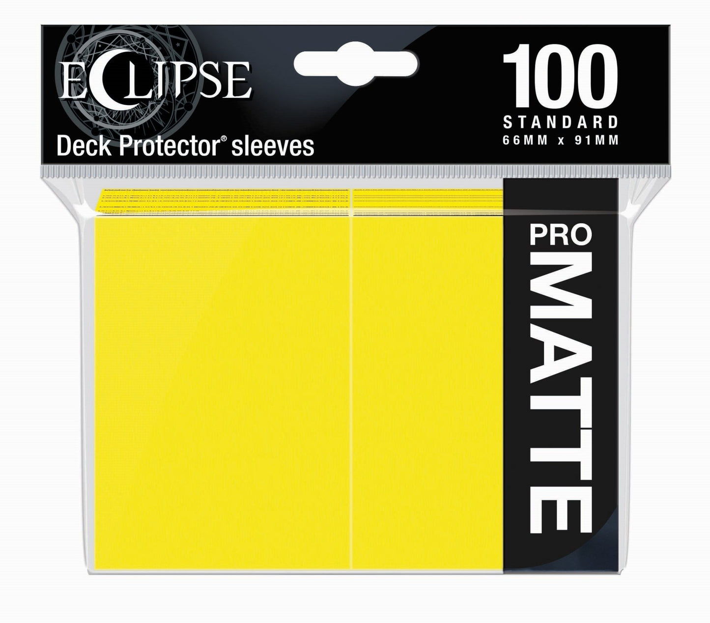 Ultra PRO Deck Protectors Pro-Matte Eclipse 100 Count Standard Lemon Yellow - Gamescape