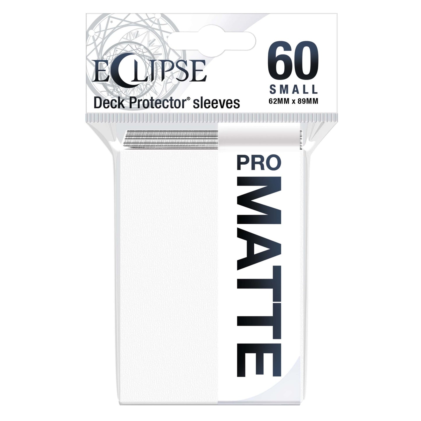 Ultra PRO Deck Protectors Pro-Matte Eclipse 60 Count Small Arctic White - Gamescape