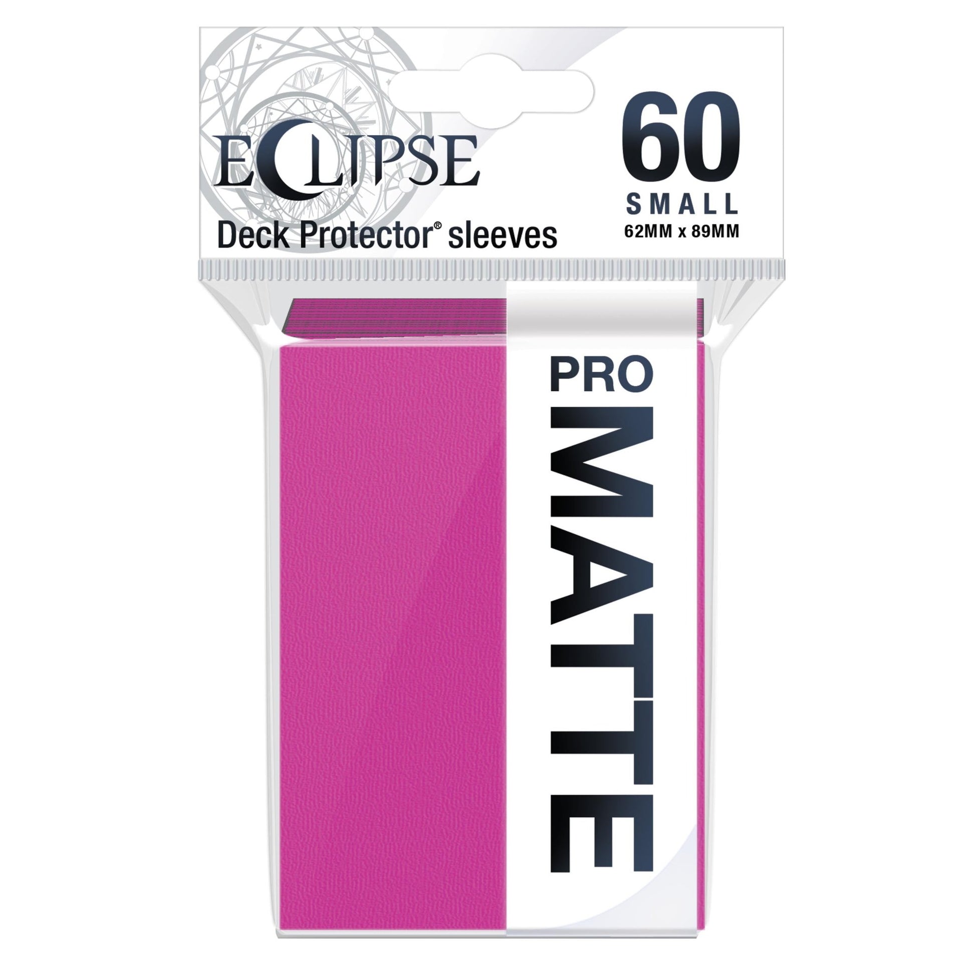 Ultra PRO Deck Protectors Pro-Matte Eclipse 60 Count Small Hot Pink - Gamescape
