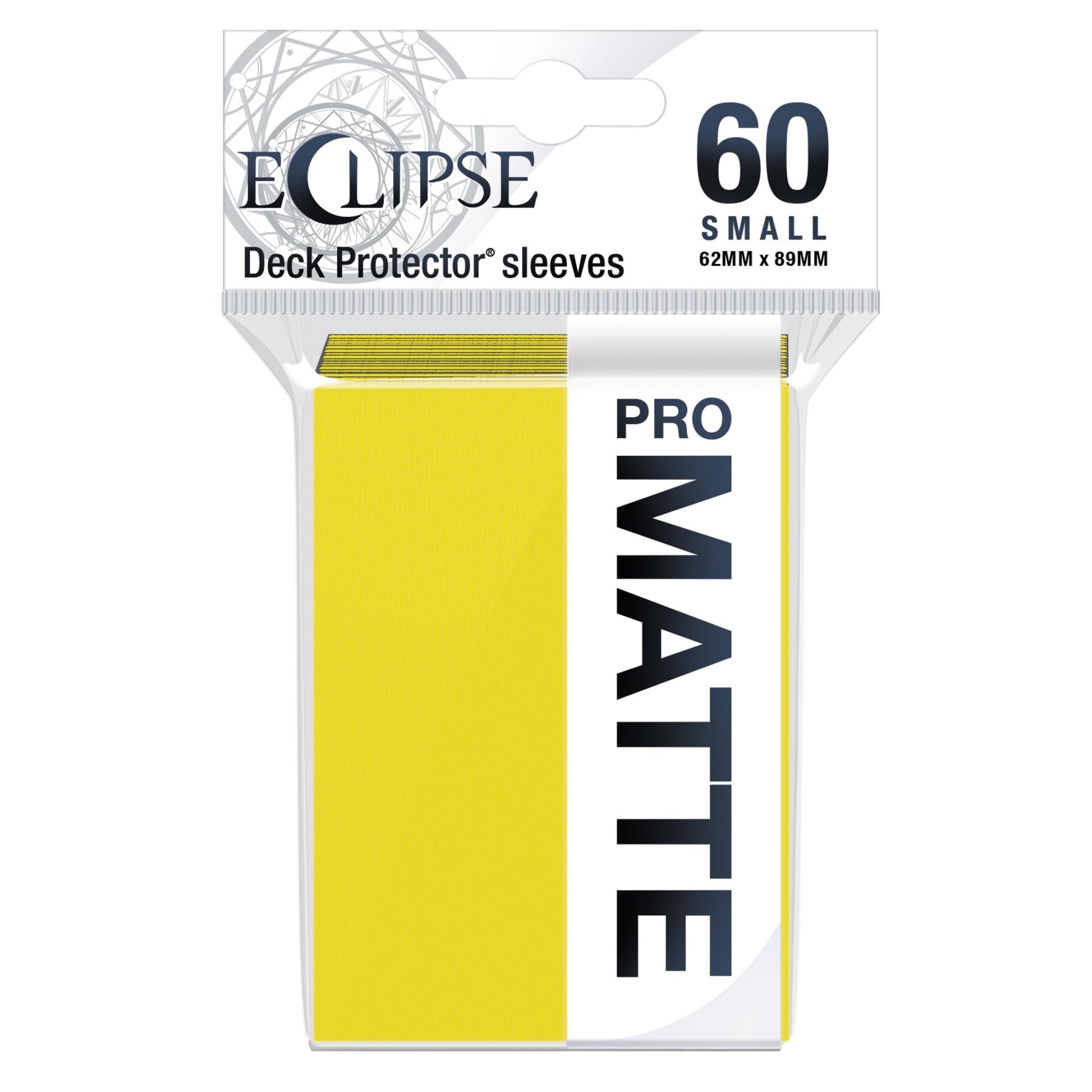 Ultra PRO Deck Protectors Pro-Matte Eclipse 60 Count Small Lemon Yellow - Gamescape