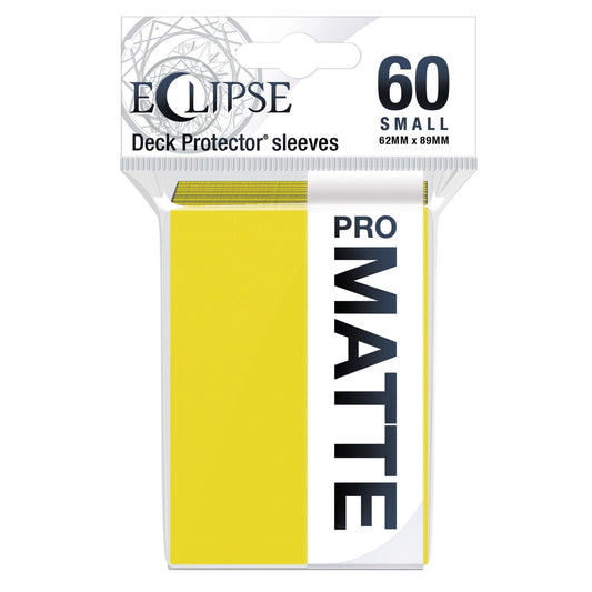 Ultra PRO Deck Protectors Pro-Matte Eclipse 60 Count Small Lemon Yellow - Gamescape