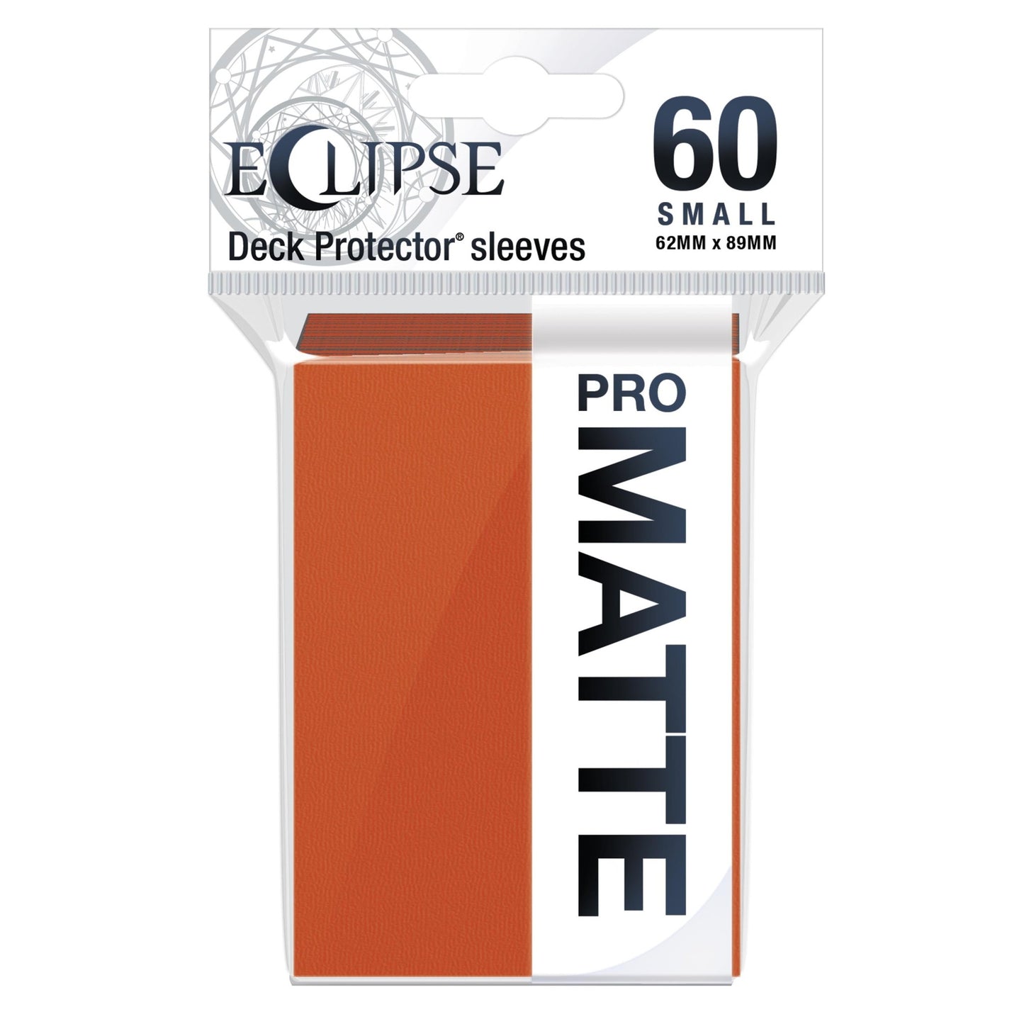 Ultra PRO Deck Protectors Pro-Matte Eclipse 60 Count Small Pumpkin Orange - Gamescape