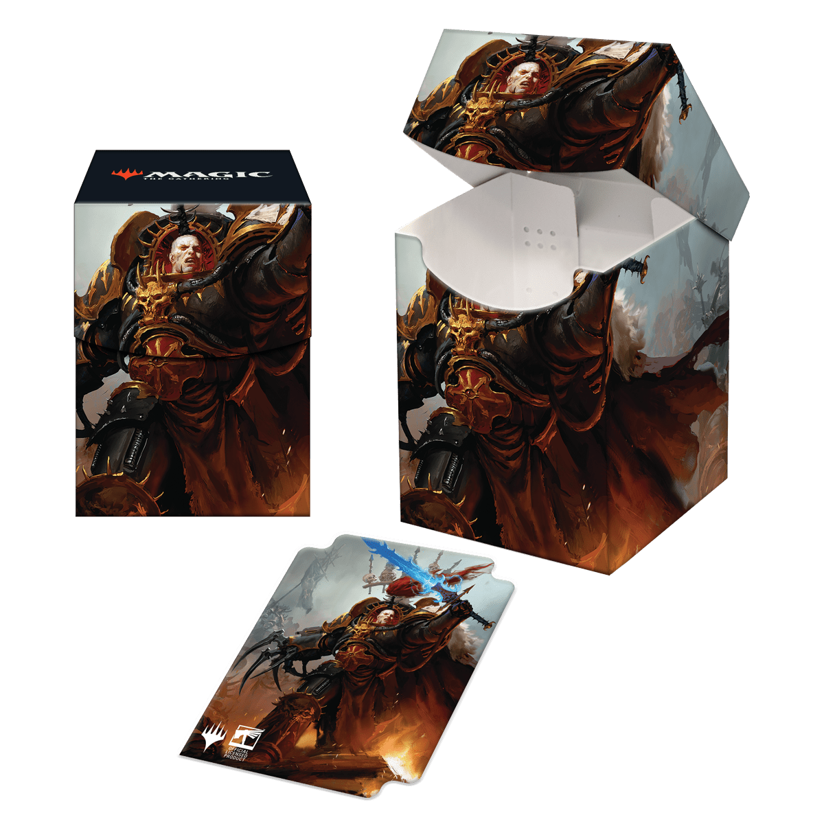 Ultra Pro: Magic the Gathering Universes Beyond Warhammer 40000 Deck Box - Abaddon the Despoiler - Gamescape