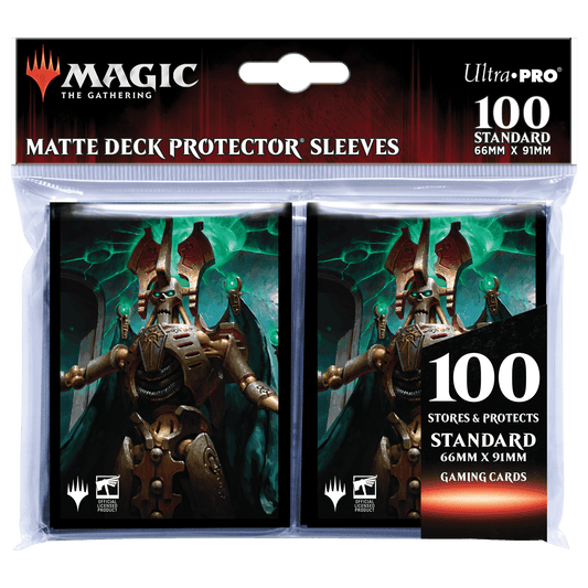 Ultra Pro Warhammer 40000 Standard Size Deck Protectors 100CT - Szarek, the Silent King - Gamescape