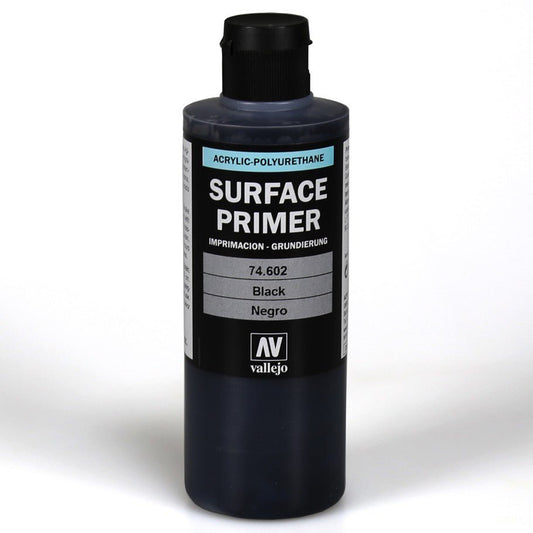 Vallejo: Black Surface Primer 200mL - Gamescape