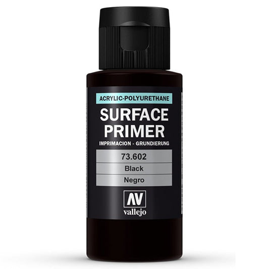 Vallejo: Black Surface Primer 60mL - Gamescape
