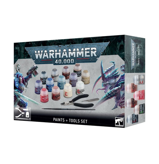 Warhammer 40,000 Paints + Tools Set (10th Edition) - Gamescape