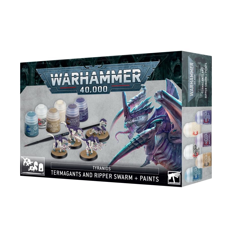 Warhammer 40,000: Termagants and Ripper Swarm + Paints Set - Gamescape