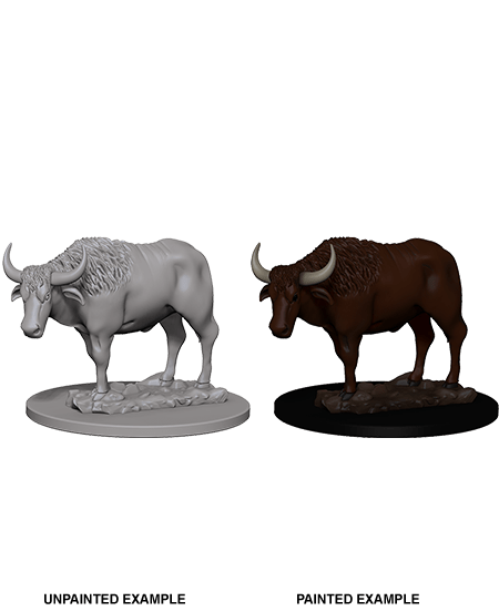 WizKids Deep Cuts Unpainted Miniatures: Oxen (Wave 4) - Gamescape